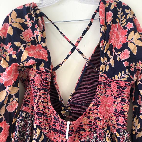 Free People Womens A New Way Maxi Dress Multicolor L NWT - Picture 11 of 11